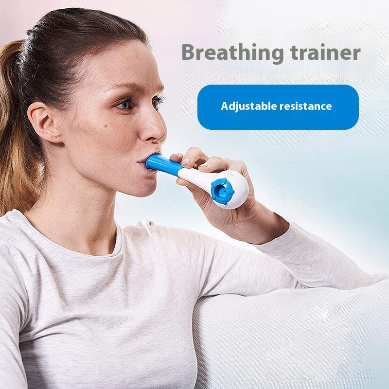 Running Abdomen Breathe Exerciser Portable Adjustable Resistance Lung Breathing Trainer